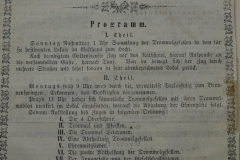 Anzeige im Donauboten:  „Die Trommelgesellen und das Brunnenspringen“. Die Springer waren Baltasar Mohn und Josef Wiedmann.